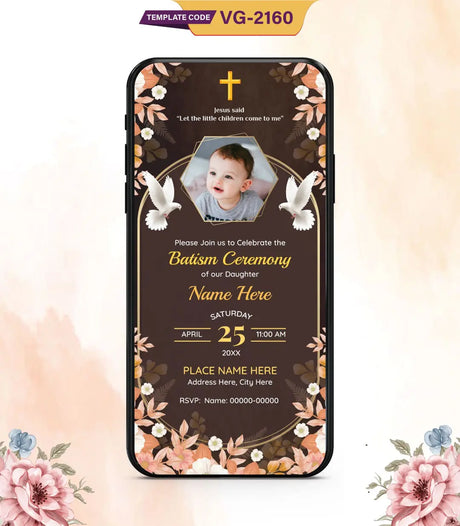 Baptism & Christening Invitation 