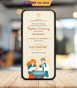 Baptism Invitation Card Template 