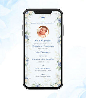 Baptism Ceremony Invitation 