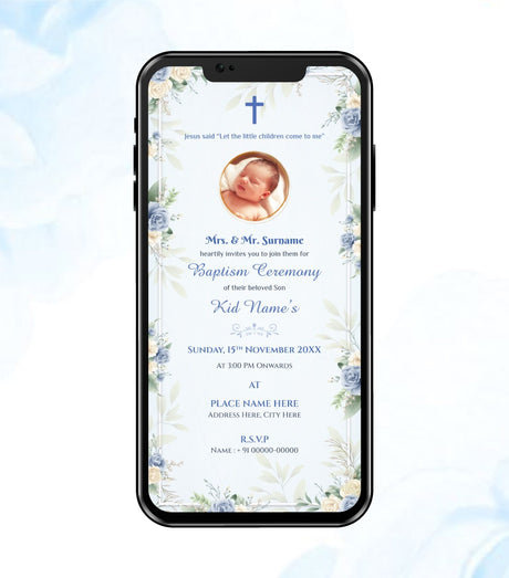 Baptism Ceremony Invitation 