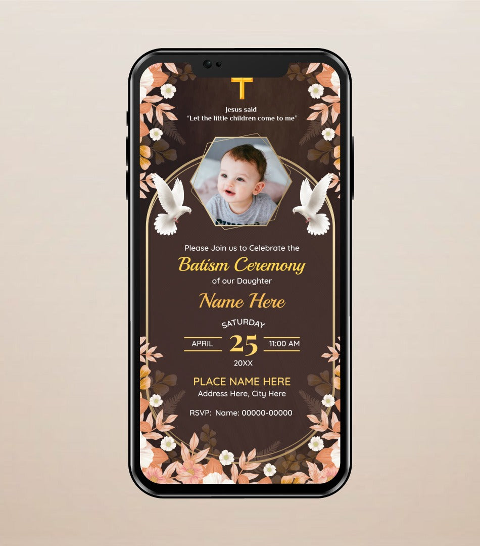 Baptism & Christening Invitation