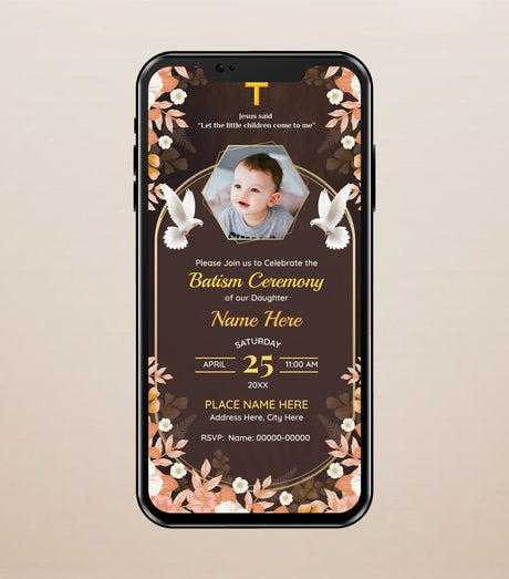 Baptism & Christening Invitation