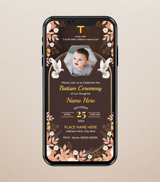 Baptism & Christening Invitation