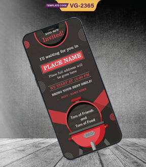 Barbeque Party Invitation Card