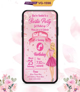 Barbie Birthday Invitation Card