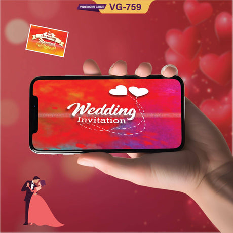 Beautiful And Colourful Wedding Invitation Video