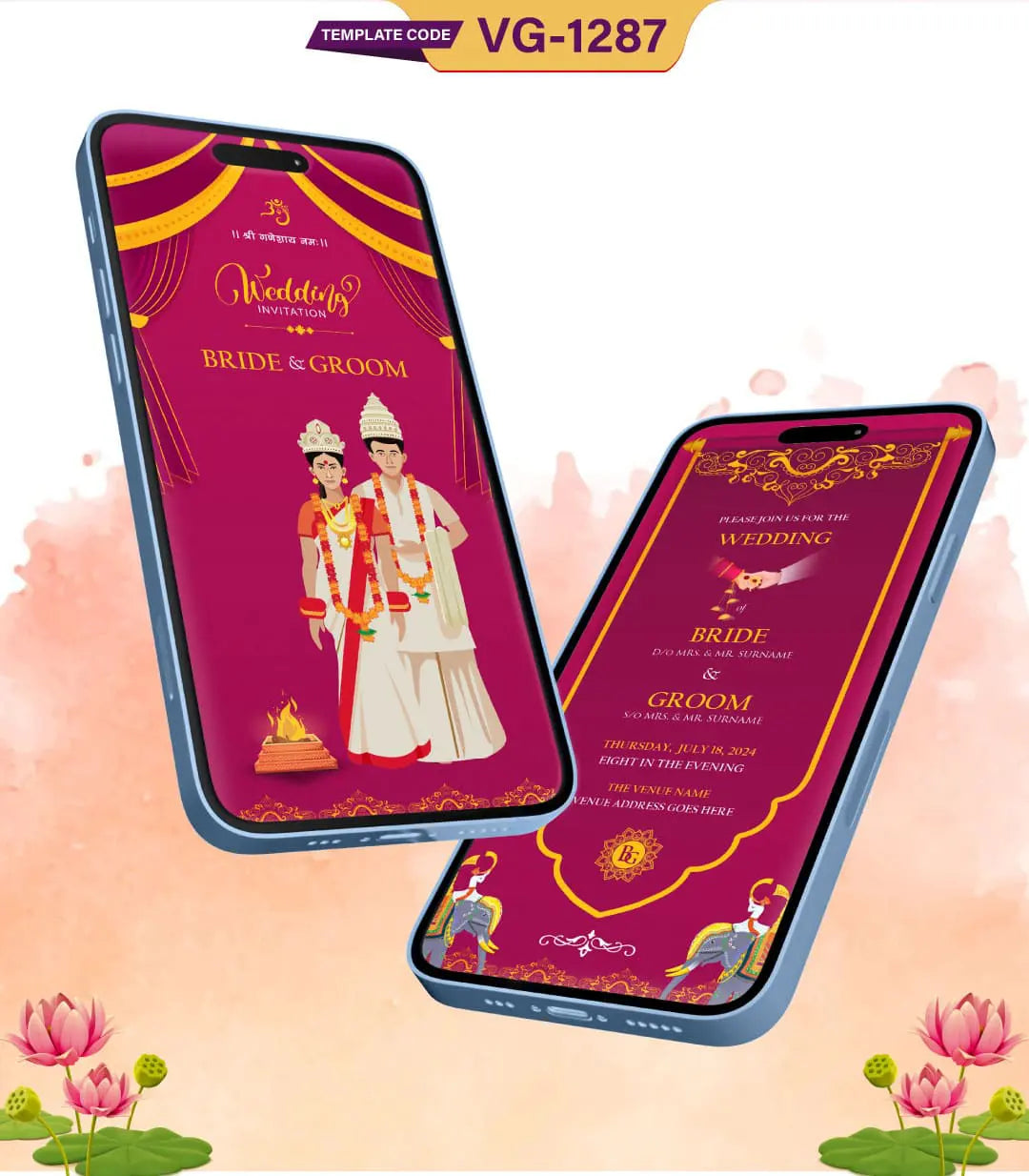 Bengali Wedding Invitation Templates