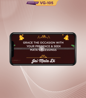 Best Animated Mata Ki Chowki Invitation Video | VG-105 - VideoGiri