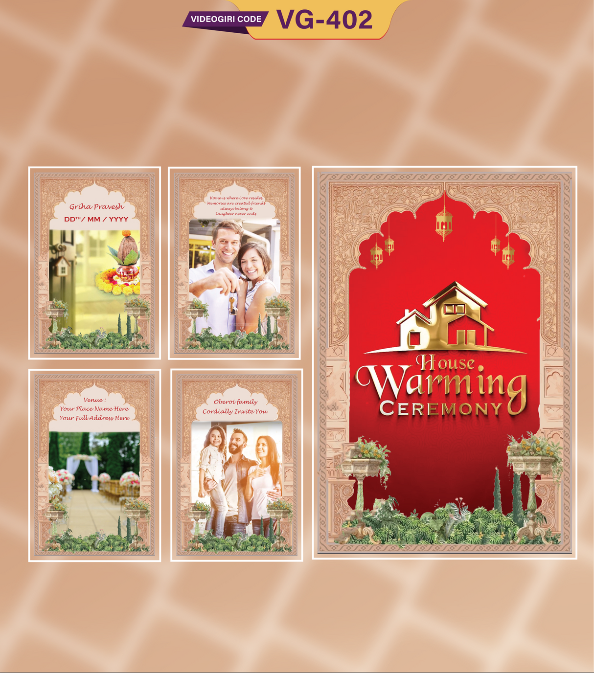 Best Housewarming Ceremony Invitation Video | VG-402