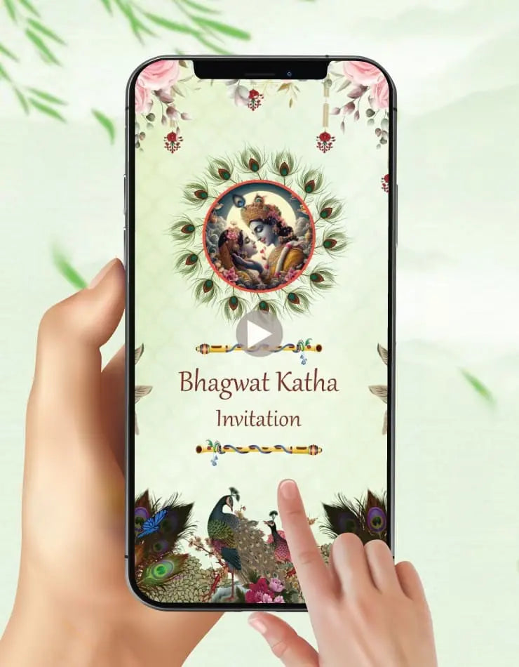 Bhagwat Katha Invitation Video