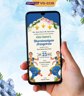 Bharatanatyam Arangetram Invitation 