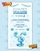 Blues Clues Birthday Invitation Card