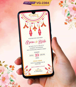 Boho Wedding Invitation 