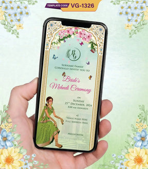 Bride Mehndi Ceremony Invitation