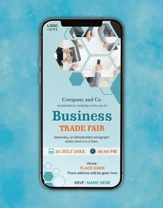 Business Trade Show Invitation Card