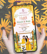 Caricature Haldi Ceremony Invitation Video | VG-2373-V