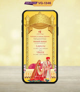 Caricature Punjabi Wedding Invitation Card | VG-1346