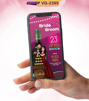 Caricature Cocktail Party Invitation