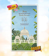 Caricature Couple Wedding Video Card 