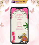 Caricature Multiple Function Wedding Invitation PDF 