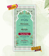 Caricature Save The Date Wedding Card