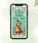 Caricature Save The Date Wedding Card