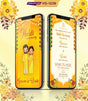 Cartoon Haldi Ceremony Invitation Card