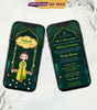 Cartoon Mehndi Ceremony Invitation 