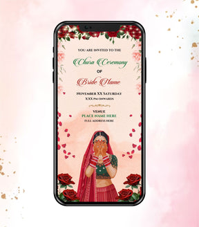 Choora Ceremony Invitation Card