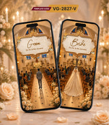 Christian Wedding Invitation Video  AI Elegant Church Digital E-Invite  VG-2827-V