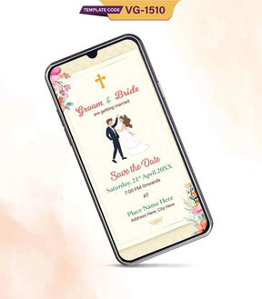 Christian Wedding Save The Date 