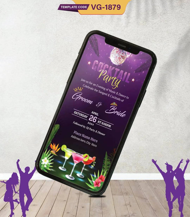 Cocktail Party Invitation Card