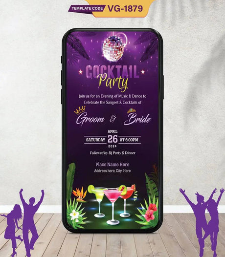 Cocktail Party Invitation Card