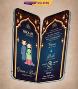 Couple Nikah Invitation Card