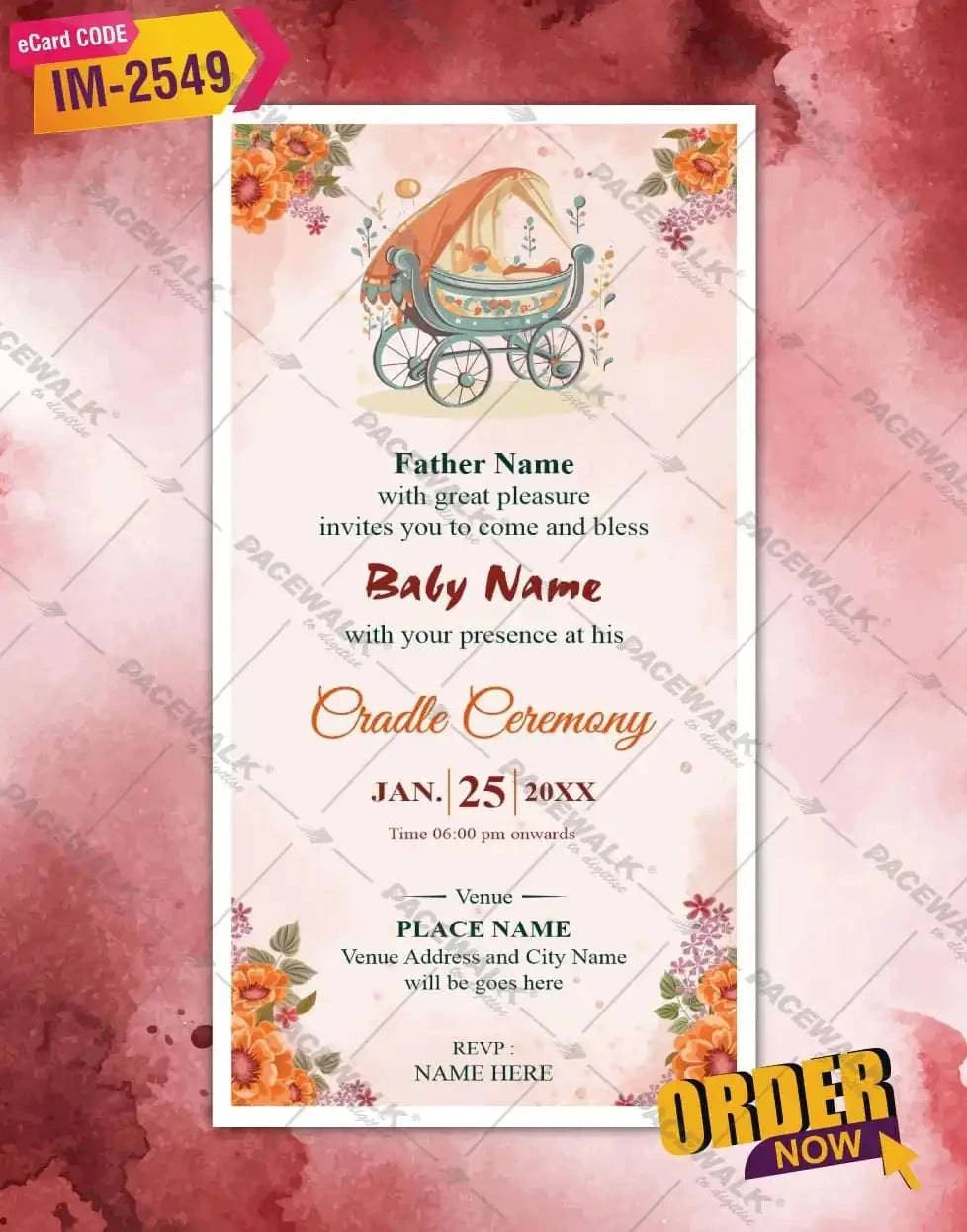 Cradle Ceremony Invitations