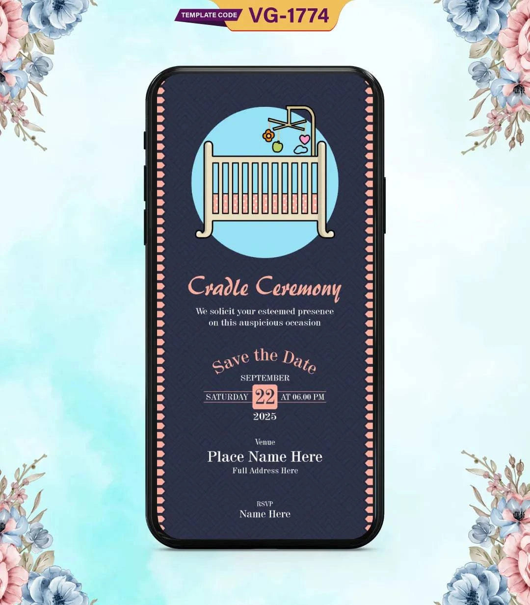 Cradle Ceremony Invitations 