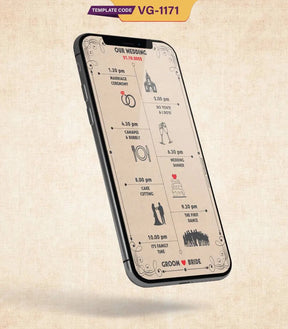 Creative One-Page Wedding Invitation