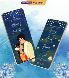 Custom Caricature Wedding Invitation