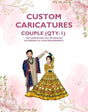 Custom Caricature Couple (Qty-1) - VideoGiri