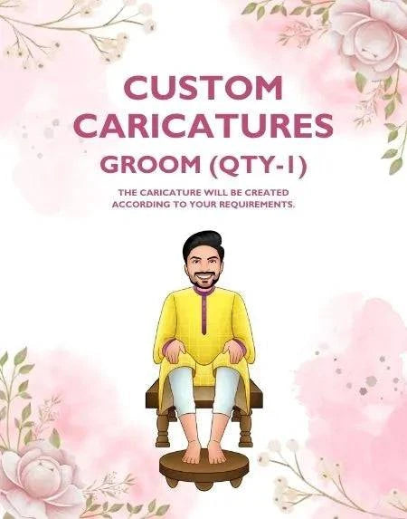 Custom Caricature Groom (Qty-1) - VideoGiri