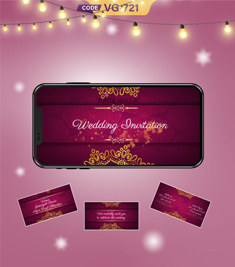 Custom Wedding Invitation Video for Whatsapp