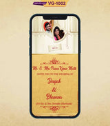 Customized Wedding Invitation eCards Online | VG-1002 - VideoGiri