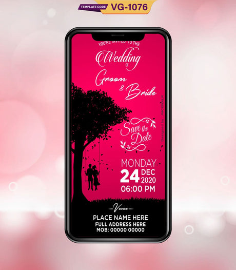 Cute Wedding Invitation | VG-1076