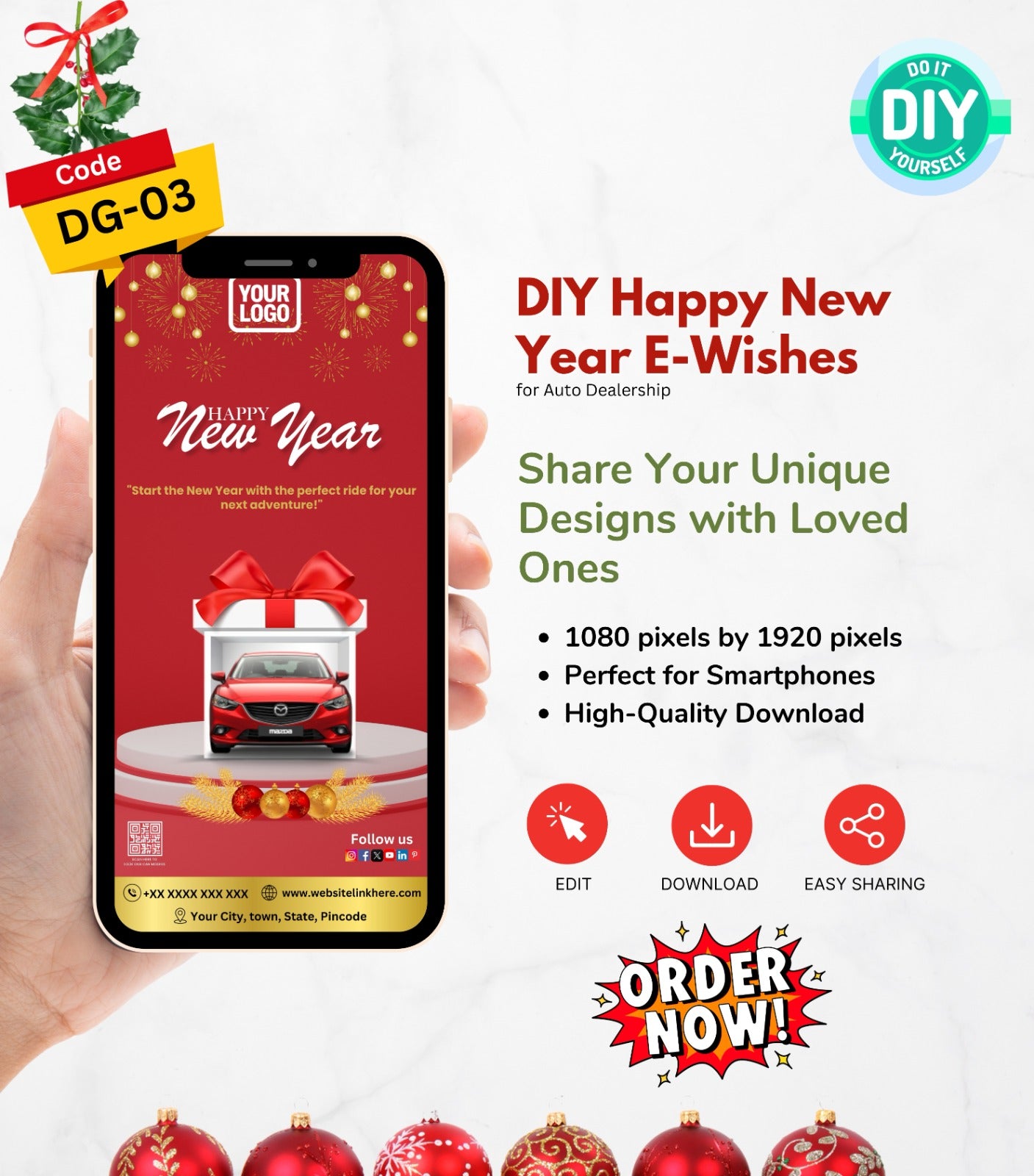  DIY Happy New Year Wishes for Auto Dealership 