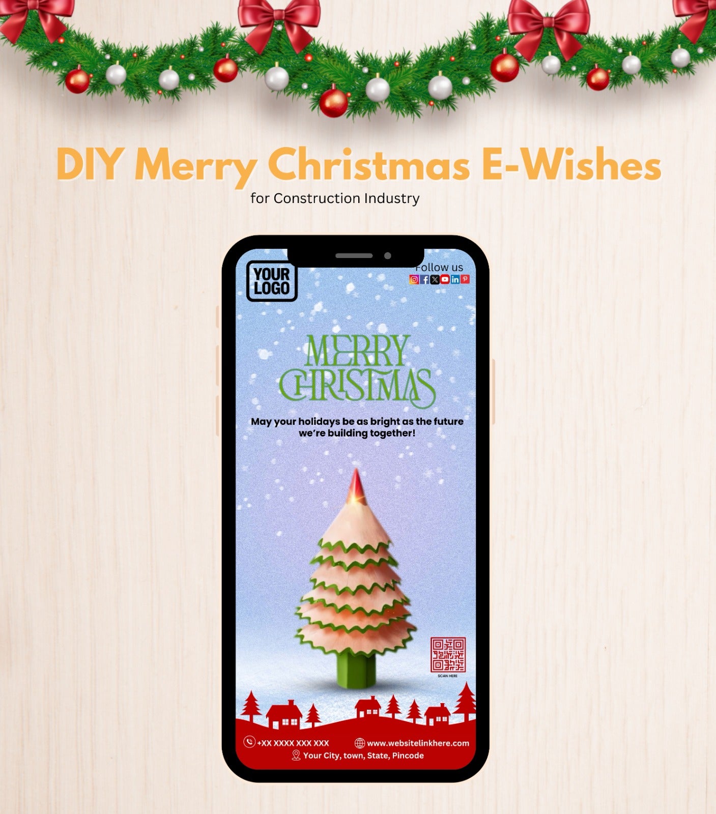 DIY Merry Christmas Wishes for Construction Industry