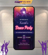 Dance Party Invitation