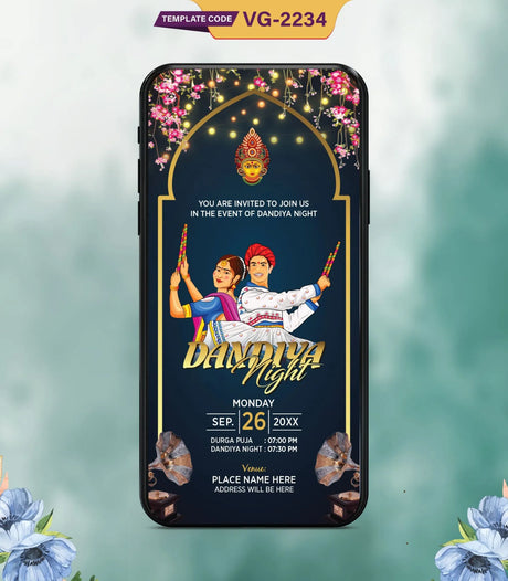 Dandiya Invitation | VG-2234