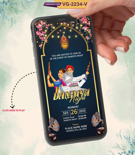 Dandiya Party Invitation Video 