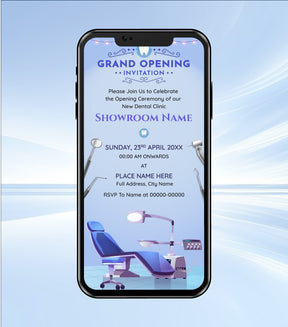 Dental Clinic Grand Opening Invitation