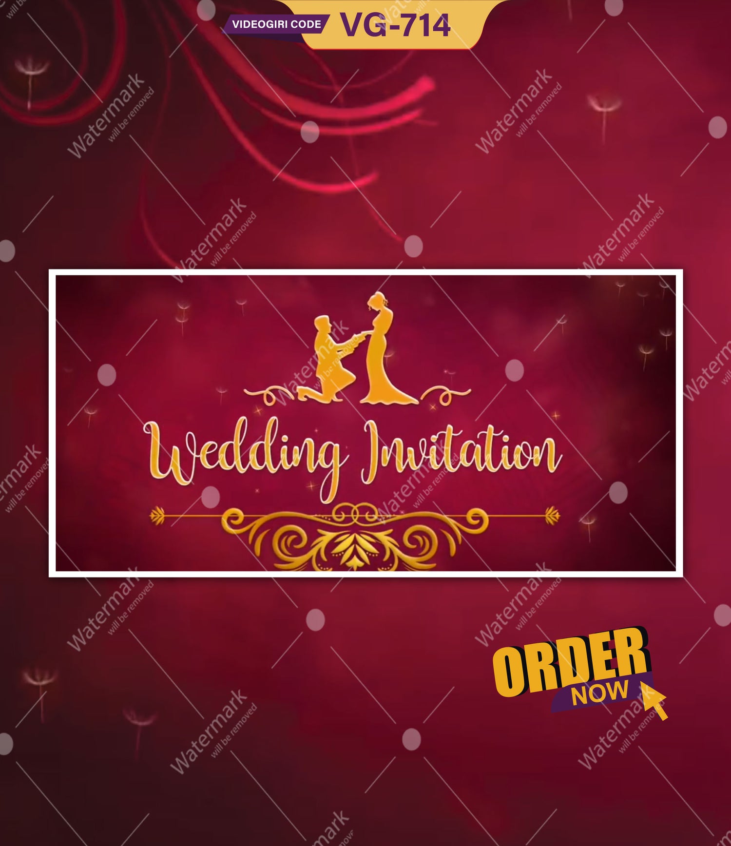 Digital Wedding Invitation Video In Royal Look With Ganesh Ji